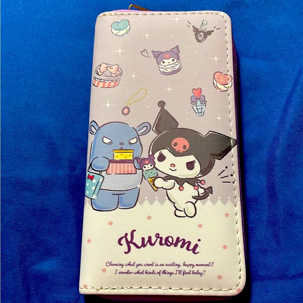 Kuromi long zippered wallet